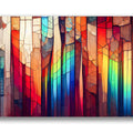 Artronauts Glass Print Colourful Stripes II