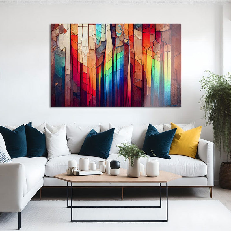 Artronauts Glass Print Colourful Stripes II