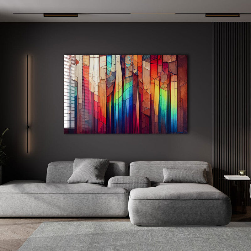 Artronauts Glass Print Colourful Stripes II