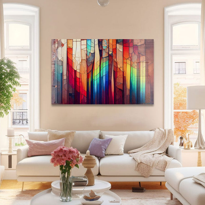 Artronauts Glass Print Colourful Stripes II