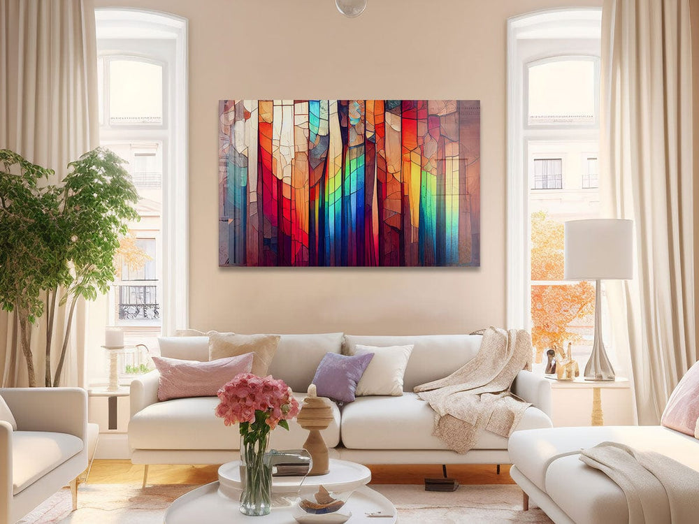 Artronauts Glass Print Colourful Stripes II