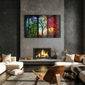 Artronauts Glass Print Seasons Stained Glass Effect