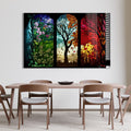 Artronauts Glass Print Seasons Stained Glass Effect
