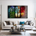 Artronauts Glass Print Seasons Stained Glass Effect