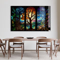 Artronauts Glass Print Magical Forest Stained Glass Effect