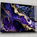 Artronauts Glass Print Violet Marble Design