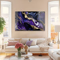 Artronauts Glass Print Violet Marble Design