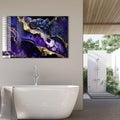 Artronauts Glass Print Violet Marble Design