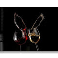 Artronauts Glass Print Wine Splash