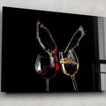 Artronauts Glass Print Wine Splash