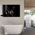 Artronauts Glass Print Wine Splash