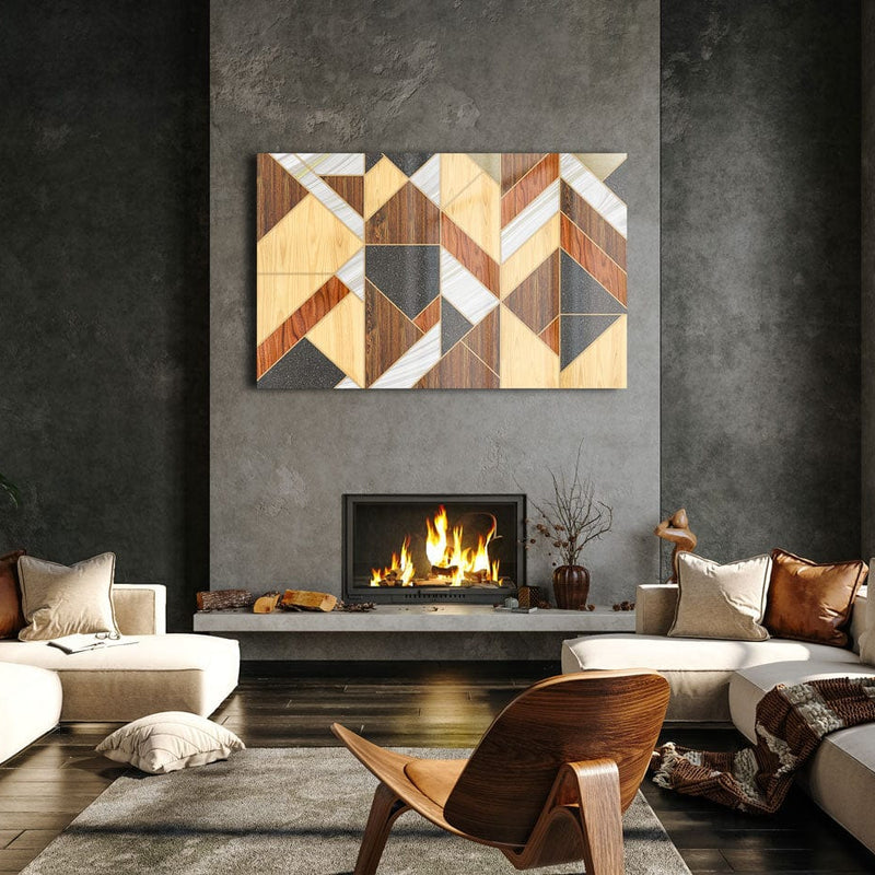 Artronauts Glass Print Wooden Patterns