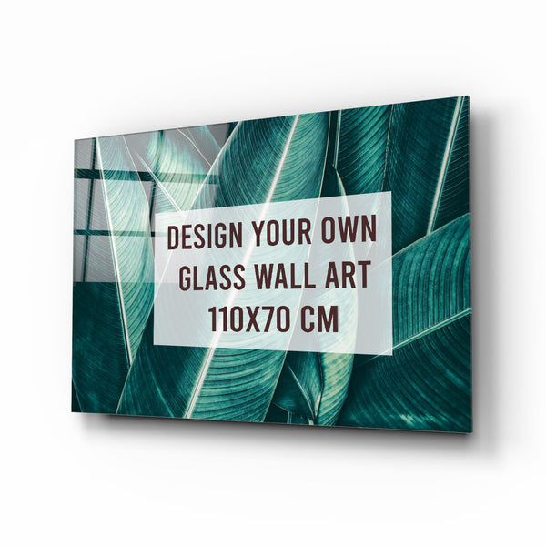 "110x70" Custom Design Glass Wall Art