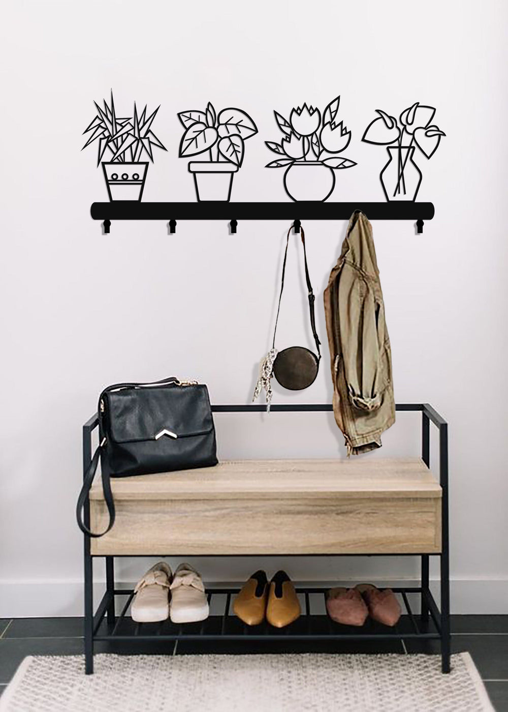 Artronauts Art Metal Wall Arts Bloom Coat Rack - Metal