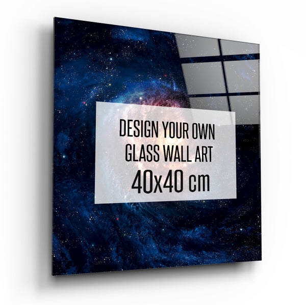 "40x40" Custom Design Glass Wall Art