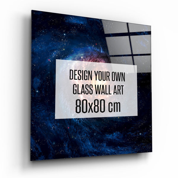 "80x80" Custom Design Glass Wall Art