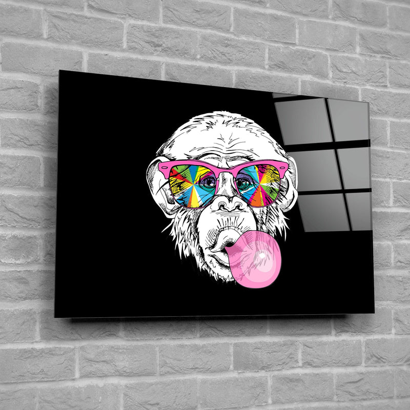 Artronauts Glass Print Gummy Monkey Glass Print Wall Art