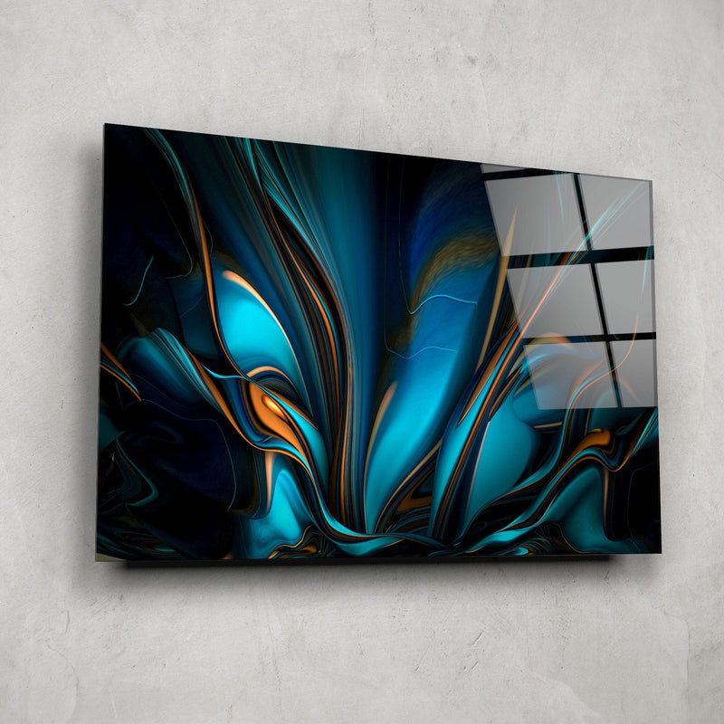 Artronauts Glass Print Flowery Abstract