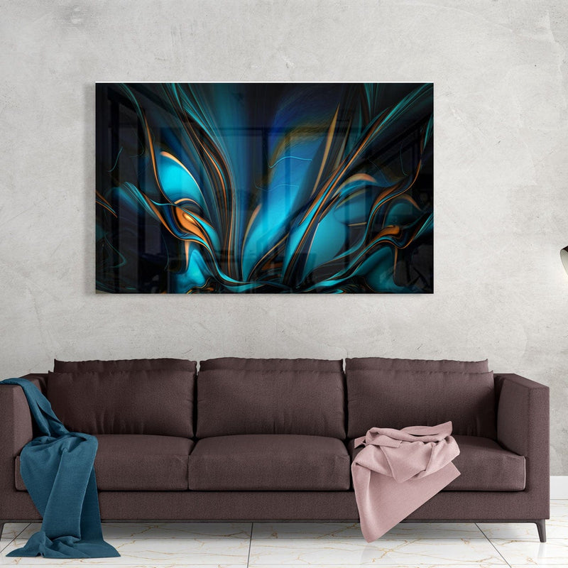Artronauts Glass Print Flowery Abstract