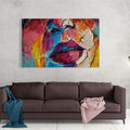 Artronauts Glass Print Mysterious Face