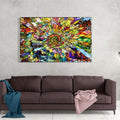 Artronauts Clearance T. Colourful Spiral Stained Glass Patterns