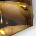 Artronauts Glass Print Golden Woman II