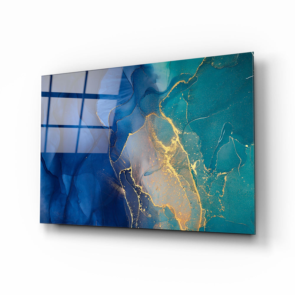 Artronauts Glass Print Blue Marble Design II