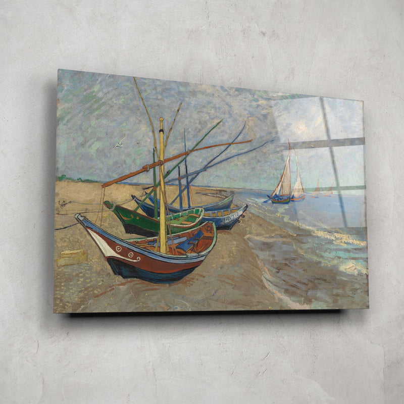 Artronauts Art Clearance T. Fishing Boats on the Beach