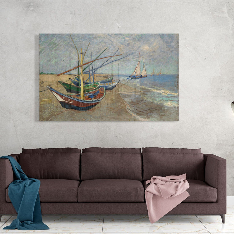 Artronauts Art Clearance T. Fishing Boats on the Beach
