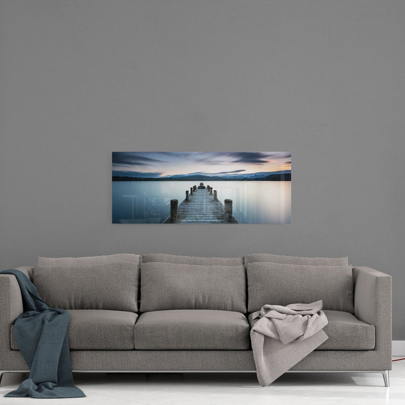 Artronauts Glass Print 92x36cm Pier - Panoramic