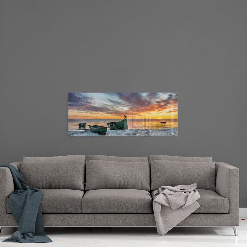 Artronauts Glass Print 92x36cm Sunset - Panoramic
