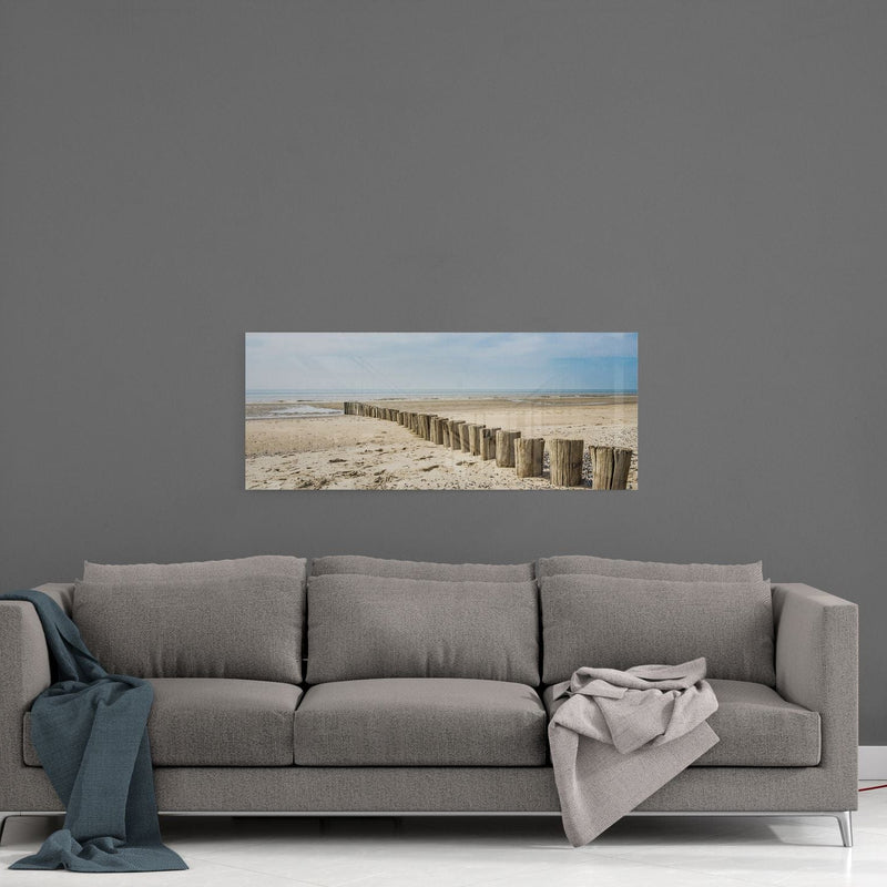 Artronauts Glass Print 92x36cm Seashore - Panoramic