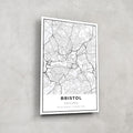 Artronauts Posters, Prints, & Visual Artwork Bristol Map - Glass Wall Art