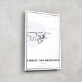 Artronauts Posters, Prints, & Visual Artwork Christ The Redeemer Map - Glass Wall Art