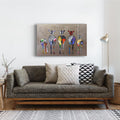 Artronauts Glass Print Colourful Zebras