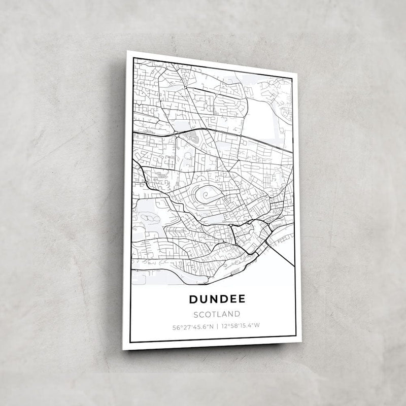 Artronauts Posters, Prints, & Visual Artwork Dundee Map Glass Art