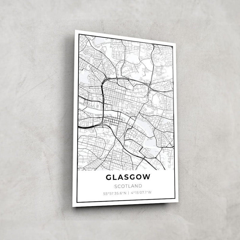 Artronauts Posters, Prints, & Visual Artwork Glasgow Map Glass Art