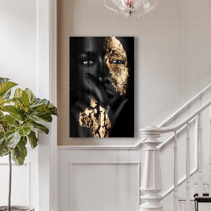 Artronauts Art Glass Print Grey Woman