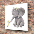 Artronauts Glass Print Elephant and Duck