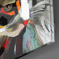 Artronauts Art Glass Print Cat Abstract