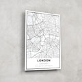 Artronauts Posters, Prints, & Visual Artwork London Map - Glass Wall Art