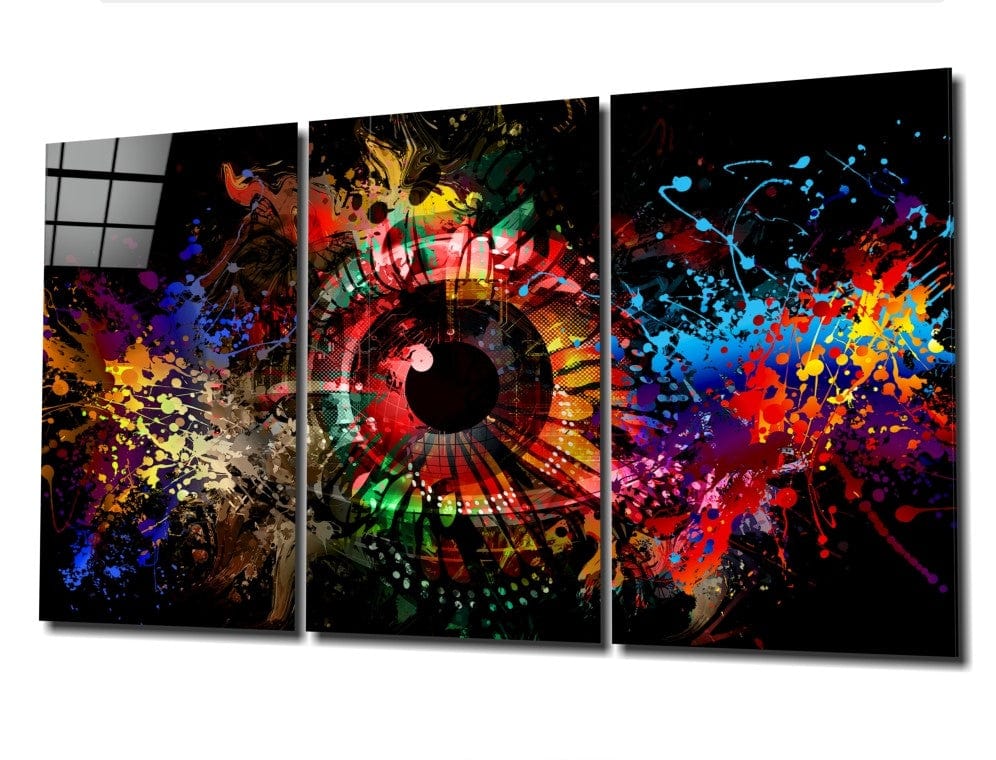 Artronauts Glass Print The Eye - Trinity