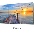 Artronauts Glass Print Boardwalk - Trinity