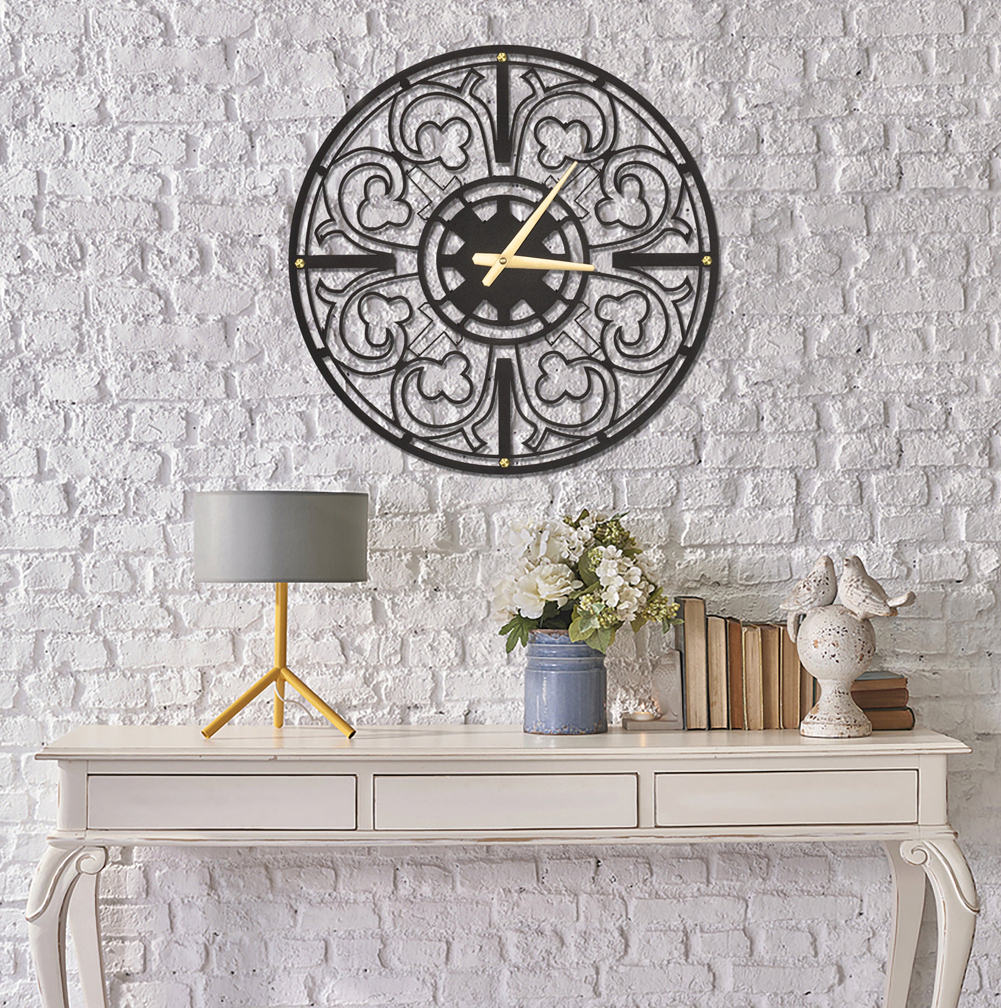 Metal Clock Motif