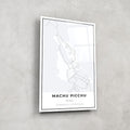 Artronauts Posters, Prints, & Visual Artwork Machu Picchu Map - Glass Wall Art