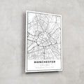 Artronauts Posters, Prints, & Visual Artwork Manchester Map - Glass Wall Art