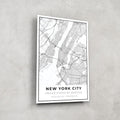Artronauts Posters, Prints, & Visual Artwork New York City Map - Glass Wall Art