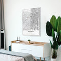 Artronauts Posters, Prints, & Visual Artwork Nicosia - Cyprus Map - Glass Wall Art