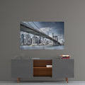 Artronauts Glass Print Brooklyn Bridge