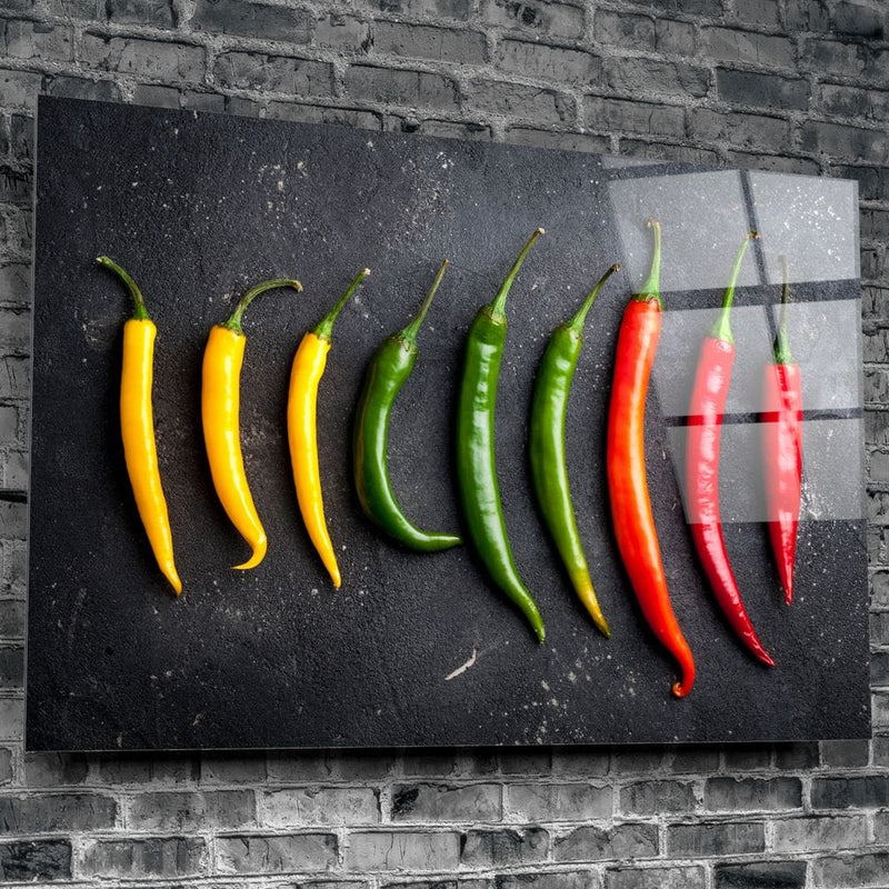 Artronauts Glass Print Peppers